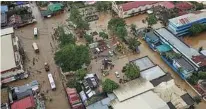  ?? - AFP ?? INUNDATED: This general view shows a flooded area in the town of Baao in Camarines Sur province on December 30, 2018.