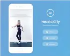  ??  ?? Musica.ly está disponible para iOS y Android.