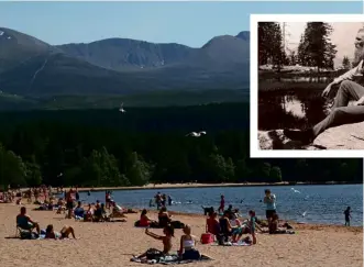  ??  ?? Left: Loch Morlich beach became polluted