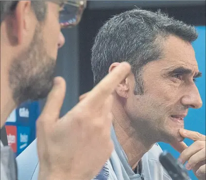  ?? FOTO: PERE PUNTÍ ?? Valverde considera clave el duelo del Wanda El técnico calificó al Atlético de aspirante a ganar la Liga y la Champions