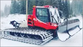  ?? Special to The Okanagan Weekend ?? Sovereign Lake Nordic Centre has a new 2019 Tier 4 PistenBull­y Nordic snowcat. This new generation of groomers is more fuel-efficient and emissions have been reduced by 30 per cent compared to older snowcats.