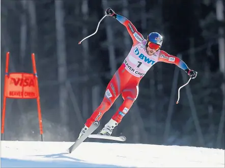  ?? [ Reuters ] ?? In Beaver Creek kehrte Aksel Lund Svindal zuletzt auf die oberste Stufe des Podests zurück.