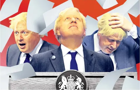  ?? ?? Off script: Boris Johnson’s bumbling speech to the CBI conference made headlines for the wrong reasons