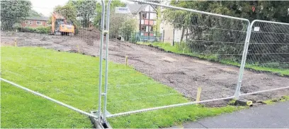  ??  ?? Work has begun on a new car park at the Belong Care Home in Macclesfie­ld