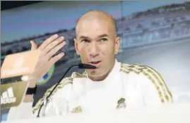  ?? FOTO: EFE ?? Zidane sigue sin ‘mojarse’ sobre si le ha llegado el momento a Vinicius