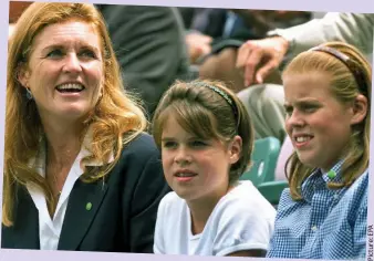  ??  ?? My friend Fergie: The Duchess of York with ‘well brought-up’ Eugenie and Beatrice