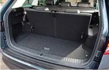  ??  ?? BOOT Load bay is the biggest on test whether you flip up third row of seats or fold both rows. Middle seats offer lots of room