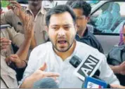  ?? PTI ?? Bihar deputy CM Tejashwi Yadav in Patna on Wednesday.