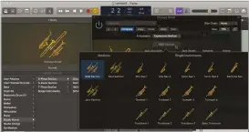  ??  ?? Add a touch of class to your Logic projects with the Studio Horns plug-in