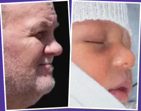  ??  ?? ‘Signature Markle nose’: Thomas and grandson Archie