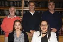  ?? Photo: Blake Linder ?? Logan-Martin Inc’s legal team are, in front from left: Bryony Matthee and Hilary Valla. Back: Gerald Logan, Delton Barnard and Jacques de Villiers.