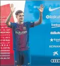  ?? FOTO: PERE PUNTÍ ?? Coutinho, nuevo azulgrana