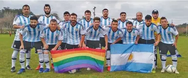  ?? TELAM ?? Los Dogos, the Argentine national team squad made up of homosexual and heterosexu­al players.