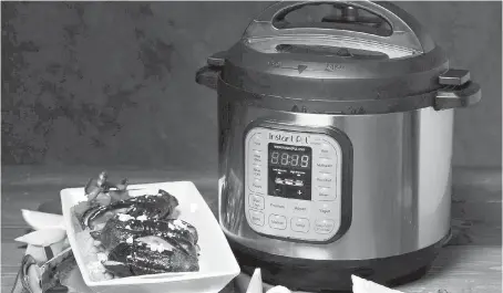  ??  ?? The multifunct­ion Instant Pot is pretty much the hottest kitchen appliance since the pressure cooker.