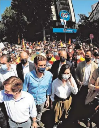  ?? // EFE ?? Pablo Casado junto a Isabel Díaz Ayuso