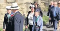  ??  ?? Holly Brockbank, the Mayor’s Youth Consort, pictured at the parade with Mayor councillor Alan Williams and Mayoress Claire Williams
