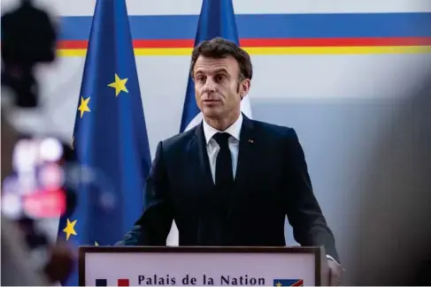  ?? (AP) ?? Britain has not done enough to create safe l ega l routes, Macron says