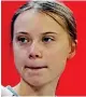  ??  ?? IDENTITY THEFT: Real Greta Thunberg