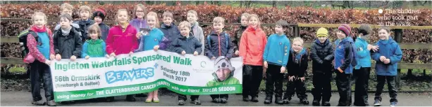  ?? The children who took part in the walk ??