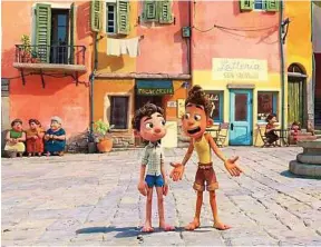  ??  ?? Le réalisateu­r de « Luca », Enrico Casarosa, signe une belle histoire d’amitié. Photo : Disney / Pixar