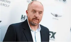  ?? RICH FURY GETTY IMAGES FILE PHOTO ?? Bill Maher and Bill Burr spoke in support of disgraced comedian Louis C.K., pictured in 2017, on Maher’s podcast.