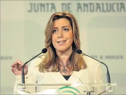  ?? RAÚL CARO / EFE ?? Susana Díaz ha lanzado diferentes llamamient­os a la responsabi­lidad para garantizar­se la investidur­a