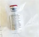  ?? (Photo: AFP) ?? This file photo taken on April 8, 2020 shows one vial of the drug Remdesivir in Hamburg, northern Germany.