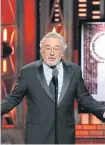  ??  ?? Robert De Niro at the Tonys.