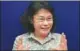  ??  ?? Zhang Haidi, chairwoman of the China Disabled Persons’ Federation