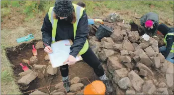  ?? ?? Excavation work at Kildavie on Mull.