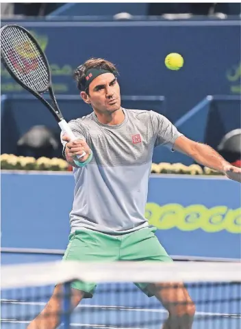  ?? FOTO: PAUL ZIMMER/IMAGO ?? Roger Federer gibt nach mehr als einem Jahr Pause sein Comeback auf der Tennis-Tour. Beim ATP-Turnier in Doha geht der Schweizer an den Start.