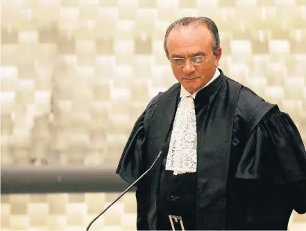  ?? SERGIO DUTTI/ESTADÃO–3/9/2008 ?? Ex-ministro. Cesar Asfor Rocha, quando presidiu o Superior Tribunal de Justiça, suspendeu a operação Castelo de Areia