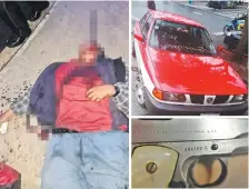  ??  ?? Los presuntos integrante­s del grupo criminal intercepta­ron a su víctima, quien viajaba en un taxi, y le dispararon en la cabeza.