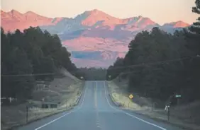  ??  ?? The La Plata Mountains provide a beautiful backdrop for motorists heading south on Colorado 184 between Dolores and Mancos.