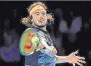  ?? REUTERS ?? Stefanos Tsitsipas in action during his group stage match.