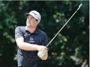  ?? SAM GREENWOOD Getty Images ?? Keegan Bradley follows through on a shot during his round of 69 in the Valspar Championsh­ip on Saturday.