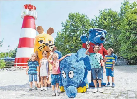  ?? FOTO: RAVENSBURG­ER FREIZEIT & PROMOTION GMBH ?? Freuen sich auf die Besucher der Leserwoche: Maus, Elefant und Käpt’n Blaubär.