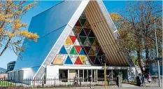  ??  ?? New Zealand spirit: The city’s ‘cardboard’ cathedral