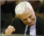  ?? ASSOCIATED PRESS FILE ?? Robert Blake reacts after hearing the verdicts read in his murder trial for the death of his wife Bonny Lee Bakley in Los Angeles, March 16, 2005.