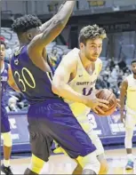  ?? Lori Van Buren / Times Union ?? Danes’ forward Adam Lulka is expected to play on Saturday against Maine after practicing with a wrap on his injured hand.