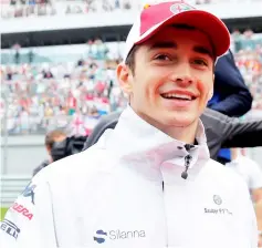  ??  ?? Charles Leclerc before the race. — Reuters photo