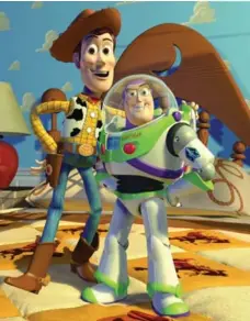  ??  ?? Woody and Buzz begin as rivals before forming a lasting friendship in 1995’s Toy Story. The movie holds up to scrutiny 20 years later.