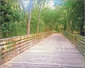  ?? City of cedartown ?? This photo shows one of the two bridges within the Cedartown city limits on the Silver Comet Trail that will be replaced using grant funds from the Georgia Department of Natural Resources.