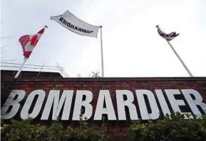  ?? BLOOMBERG PIC ?? Caisse de depot et placement du Quebec says its decision to invest US$1.5 billion in Bombardier was a commercial one.
