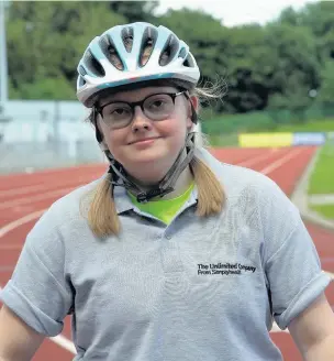  ??  ?? ●●Lucy Keyworth is taking part in the Unlimited Great North Wheelchair event