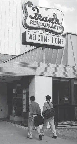  ?? YVONNE BERG / NATIONAL POST ?? Even Fran’s Restaurant makes a cameo appearance in Cory Doctorow’s Walkaway.