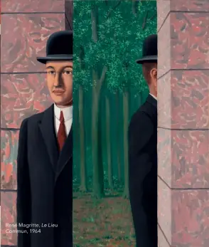 ??  ?? René Magritte, Le LieuCommun, 1964