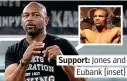  ??  ?? Support: Jones and Eubank (inset)