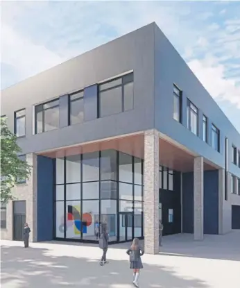  ?? ?? An artist’s impression of the new-look Bay House School in Alverstoke