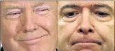  ?? Picture: AFP ?? NO END IN SIGHT: The fallout of the firing of James Comey, right, by US President Donald Trump is continuing